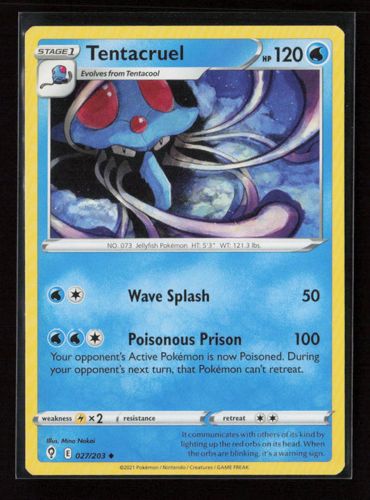 Tentacruel Uncommon SWSH07: Evolving Skies 027/203 LP