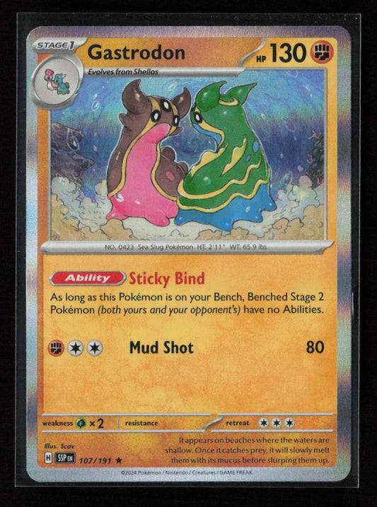 Gastrodon Rare SV08: Surging Sparks 107/191 NM - Kang's Collectibles