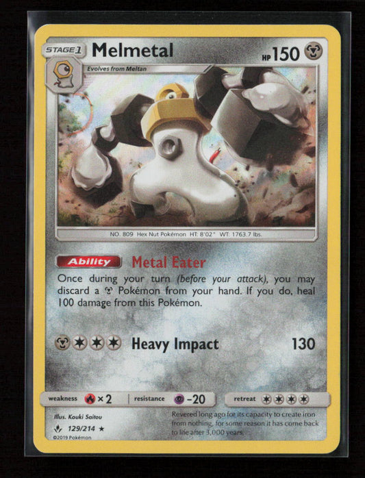 Melmetal Holo Rare SM - Unbroken Bonds 129/214 NM