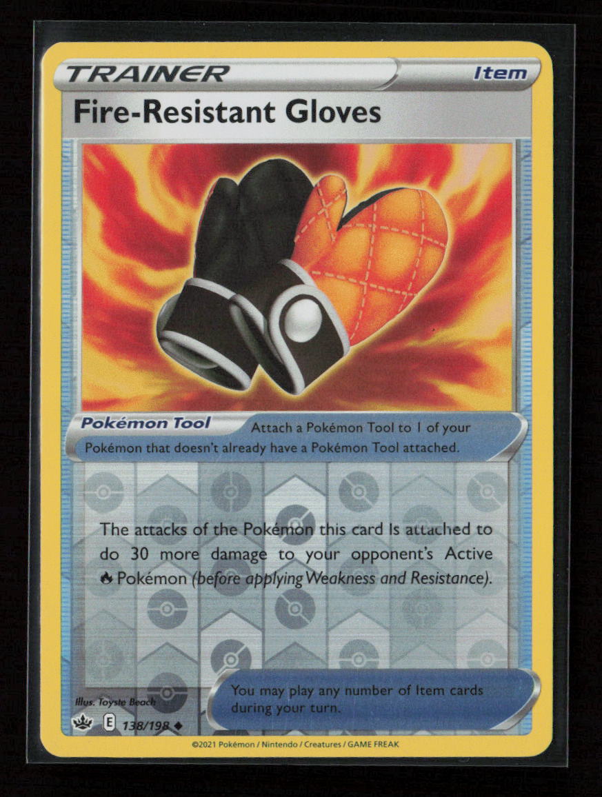 Fire-Resistant Gloves Uncommon SWSH06: Chilling Reign 138/198 NM