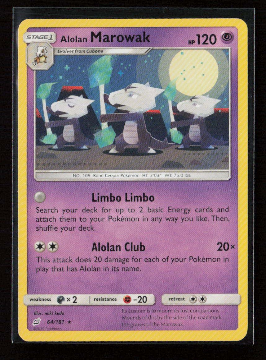 Alolan Marowak Rare SM - Team Up 64/181 LP
