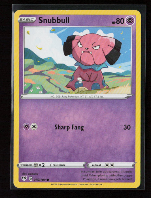 Snubbull Common SWSH03: Darkness Ablaze 070/189 LP