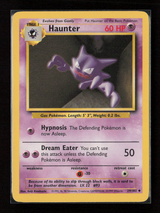 Haunter Uncommon Base Set 029/102 LP