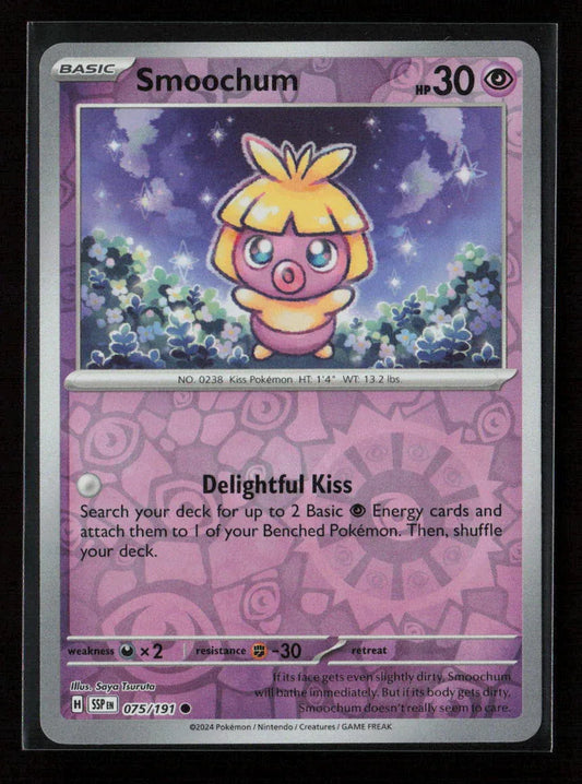 Smoochum Common SV08: Surging Sparks 075/191 NM - Kang's Collectibles