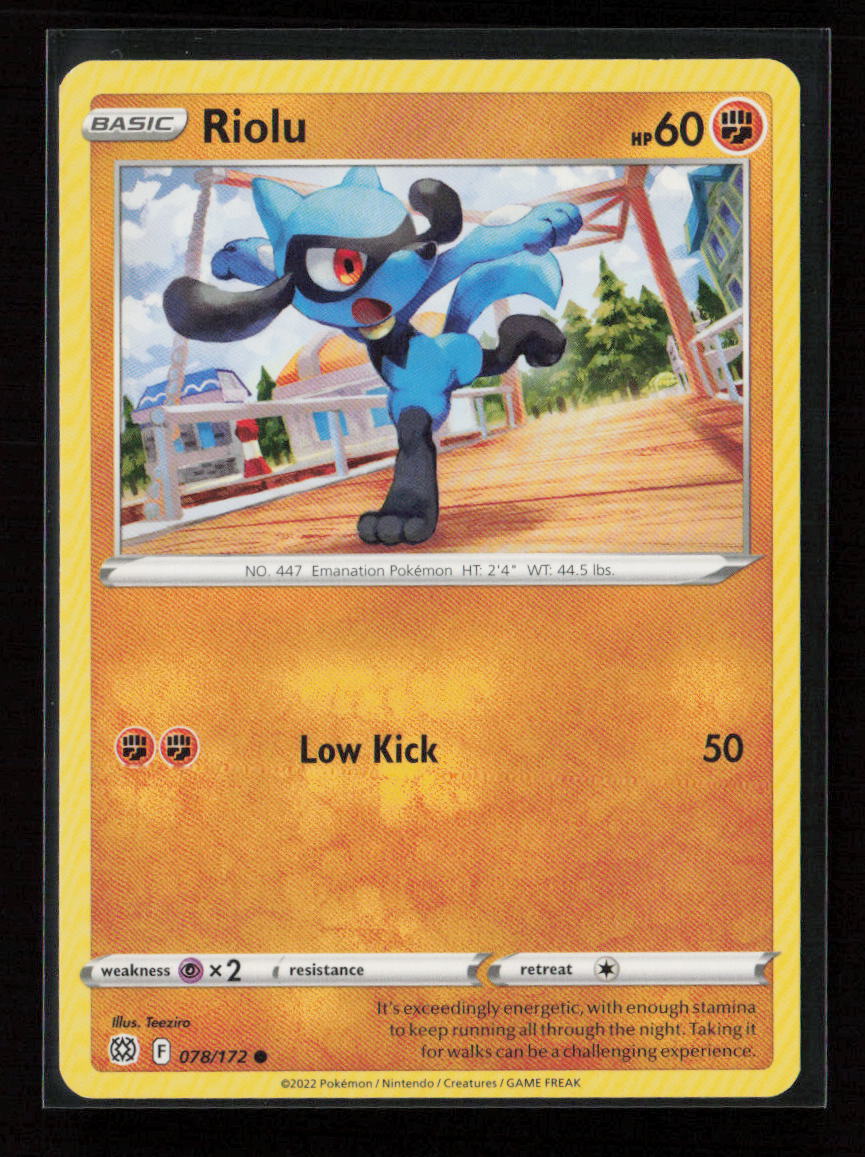 Riolu Common SWSH09: Brilliant Stars 078/172 LP