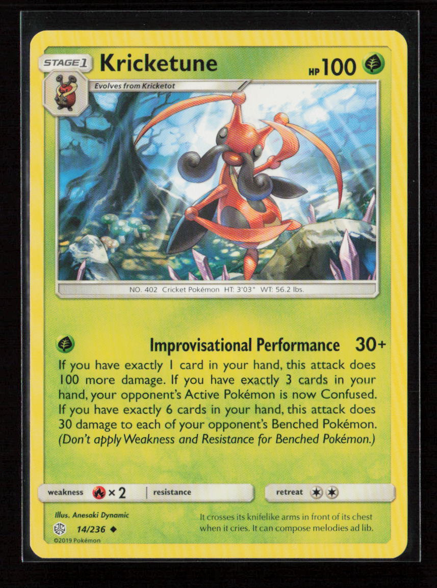 Kricketune Uncommon SM - Cosmic Eclipse 14/236 LP
