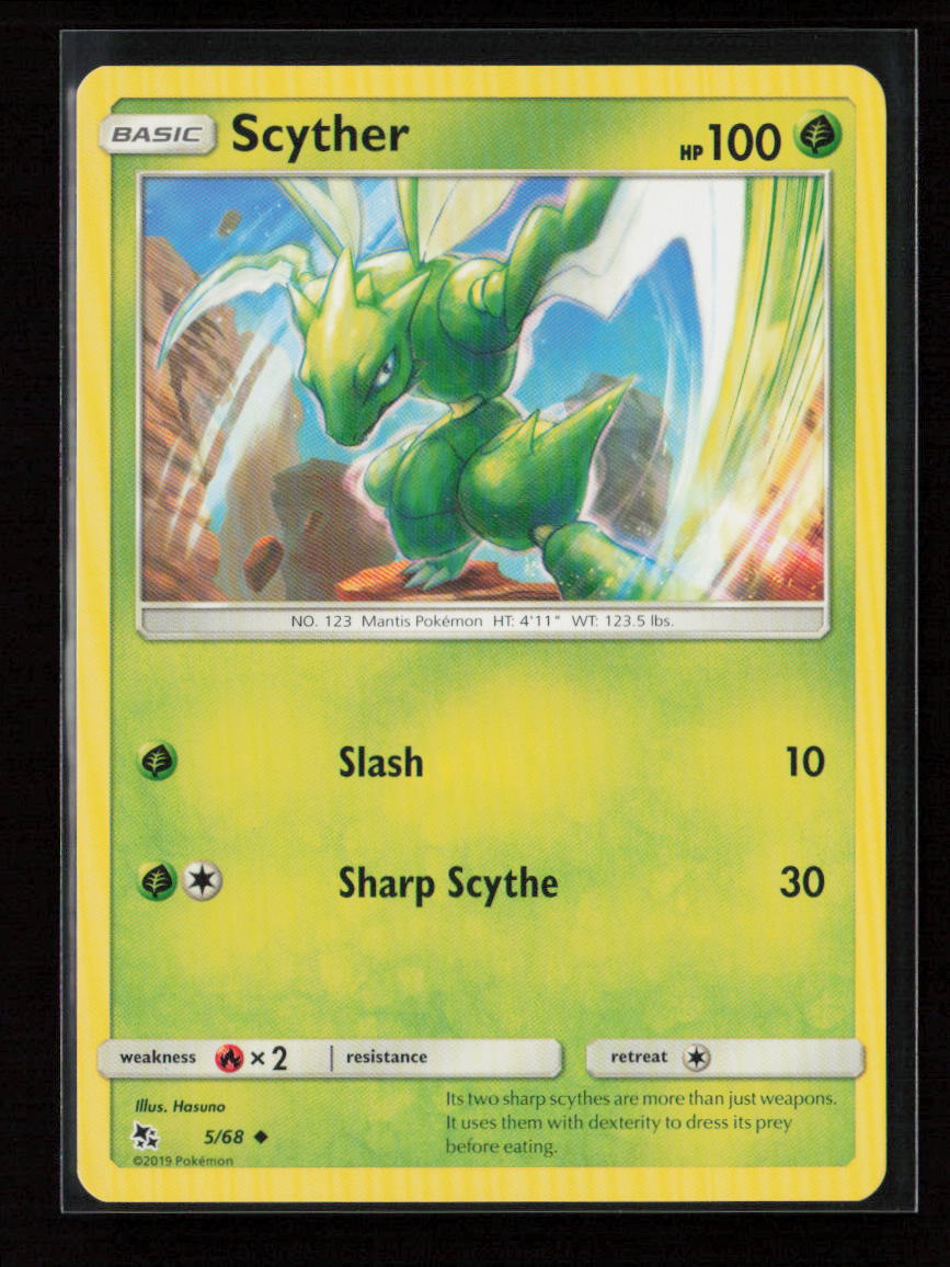 Scyther Uncommon Hidden Fates 5/68 NM