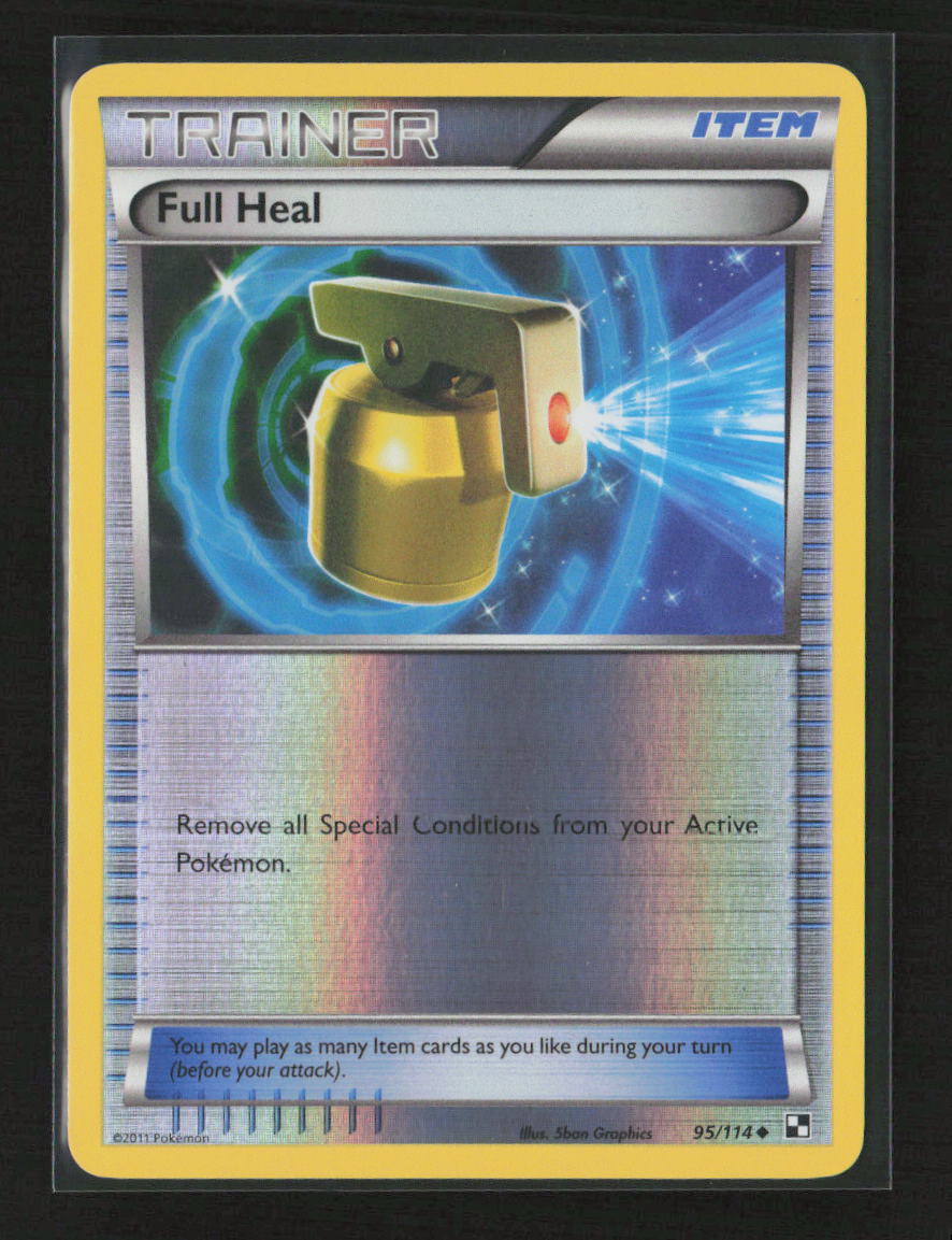 Full Heal Uncommon Black and White 95/114 NM
