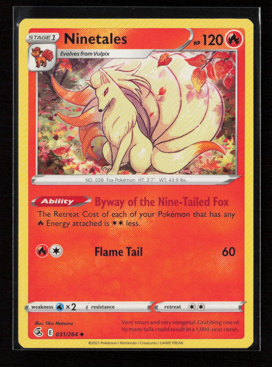Ninetales (31) Uncommon SWSH08: Fusion Strike 031/264 LP