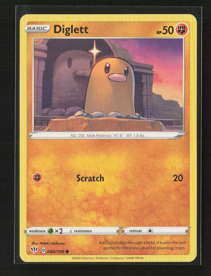 Diglett Common SWSH03: Darkness Ablaze 084/189 LP