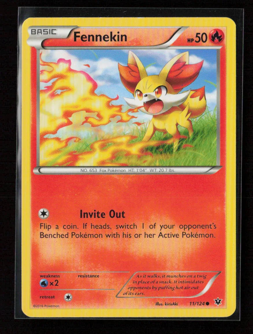 Fennekin (11) Common XY - Fates Collide 11/124 LP - Kang's Collectibles
