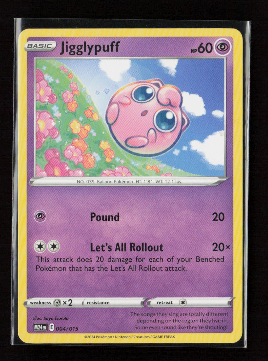 Jigglypuff Promo McDonald's Promos 2024 004/015 LP
