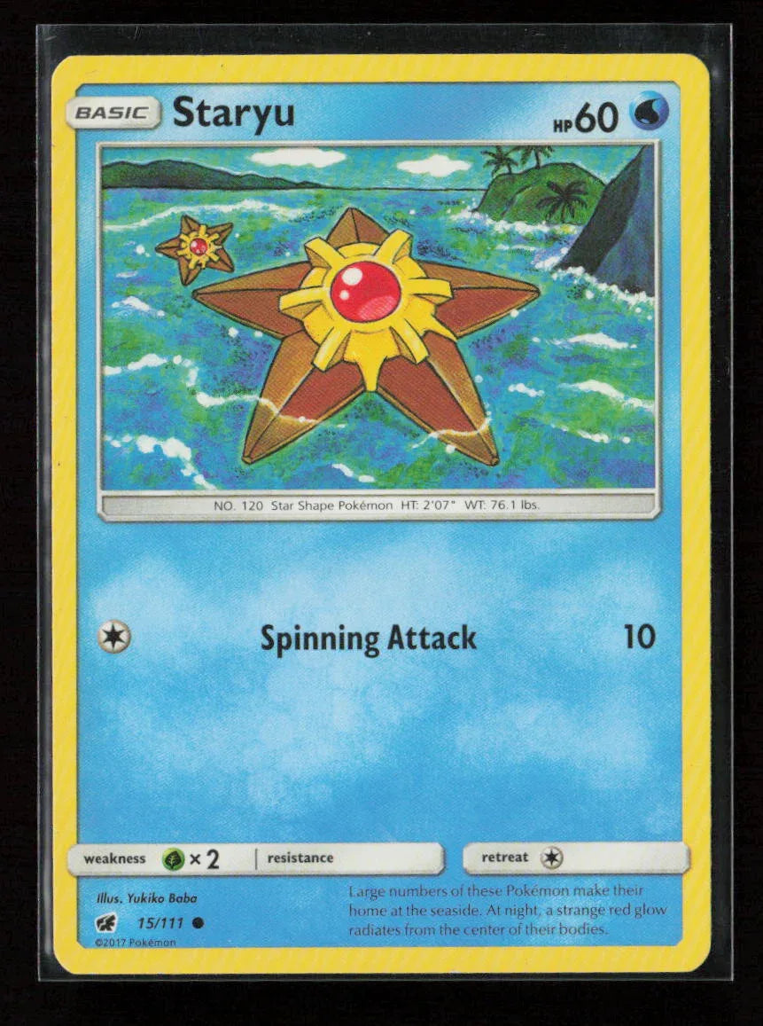 Staryu Common SM - Crimson Invasion 15/111 LP - Kang's Collectibles