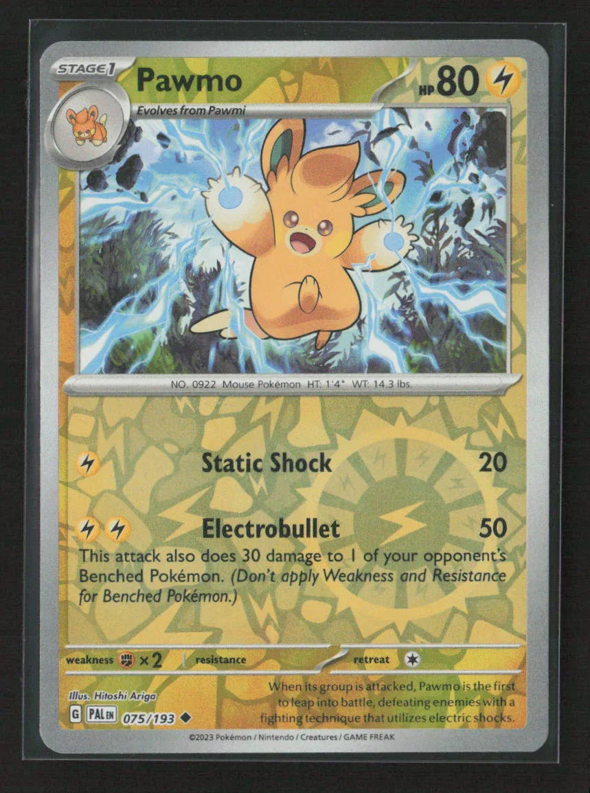 Pawmo Uncommon SV02: Paldea Evolved 075/193 NM - Kang's Collectibles