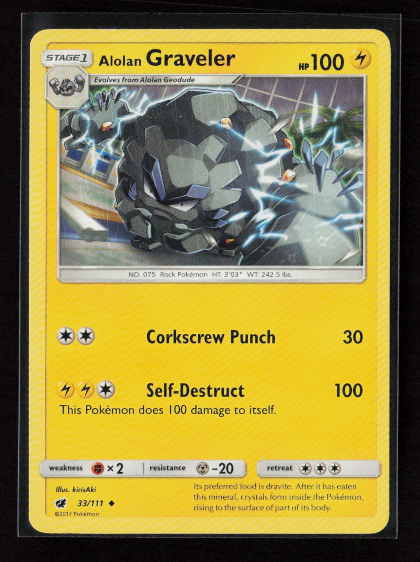 Alolan Graveler Uncommon SM - Crimson Invasion 33/111 LP