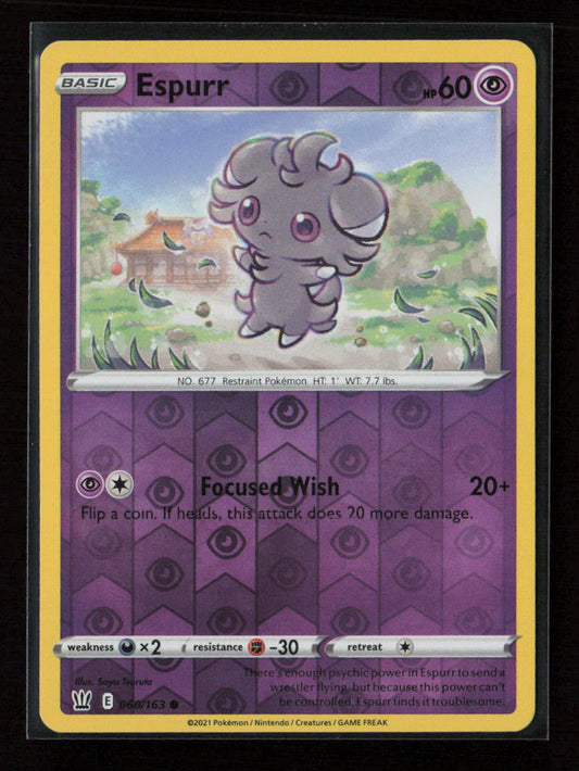 Espurr Common SWSH05: Battle Styles 060/163 LP