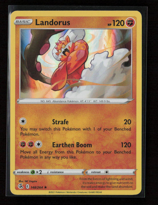 Landorus Holo Rare SWSH08: Fusion Strike 148/264 NM