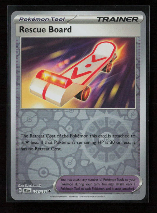 Rescue Board Uncommon SV: Prismatic Evolutions 126/131 NM - Kang's Collectibles