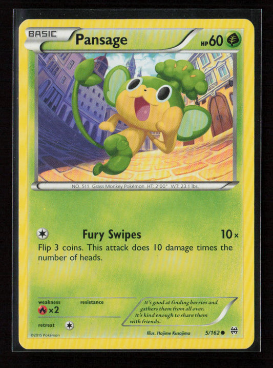 Pansage Common XY - BREAKthrough 5/162 MP