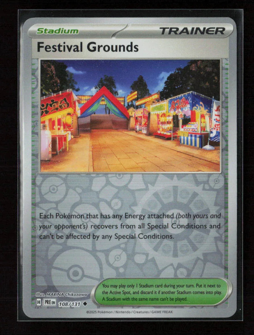 Festival Grounds Uncommon SV: Prismatic Evolutions 108/131 NM - Kang's Collectibles