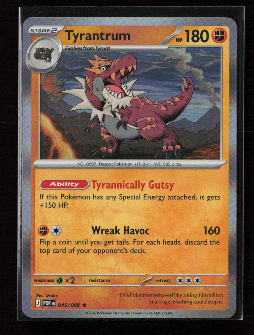 Tyrantrum Rare ME03: Perfect Order 045/088 NM