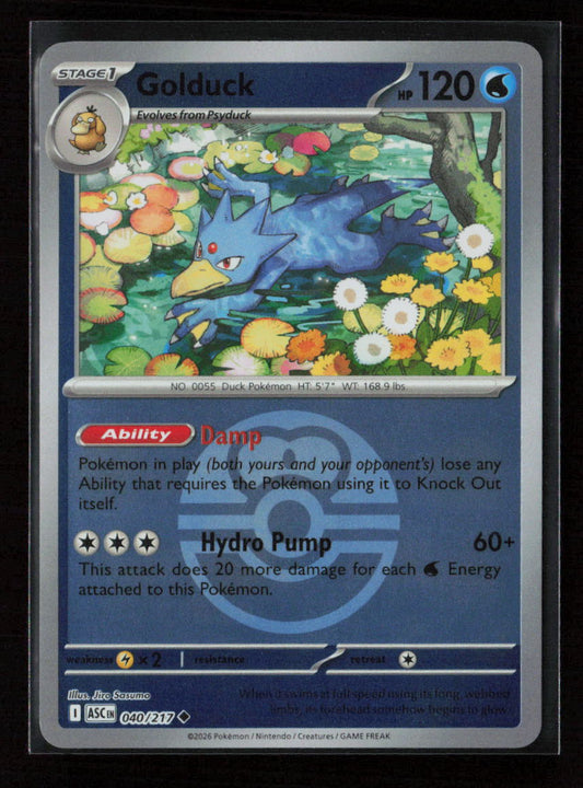 Golduck Uncommon ME: Ascended Heroes 040/217 NM