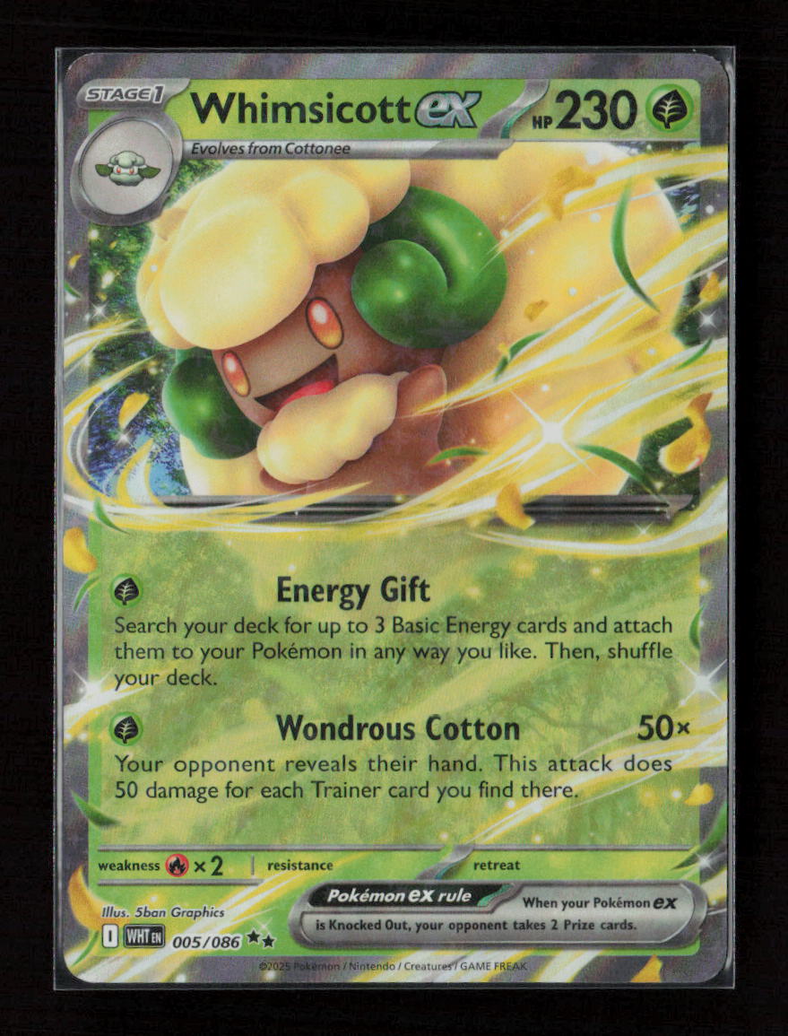 Whimsicott ex Double Rare SV: White Flare 005/086 NM
