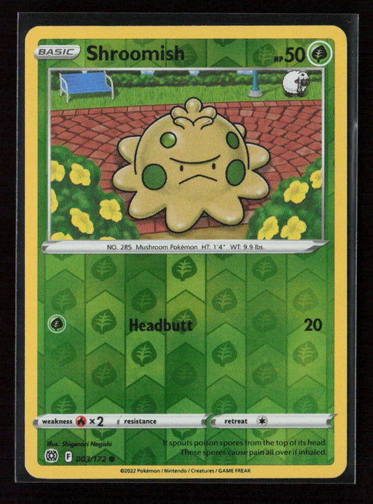 Shroomish Common SWSH09: Brilliant Stars 003/172 LP - Kang's Collectibles
