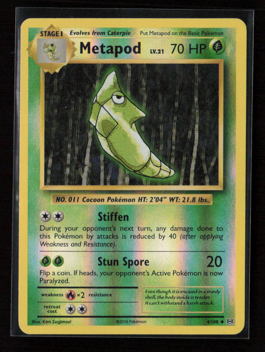 Metapod Uncommon XY - Evolutions 4/108 LP