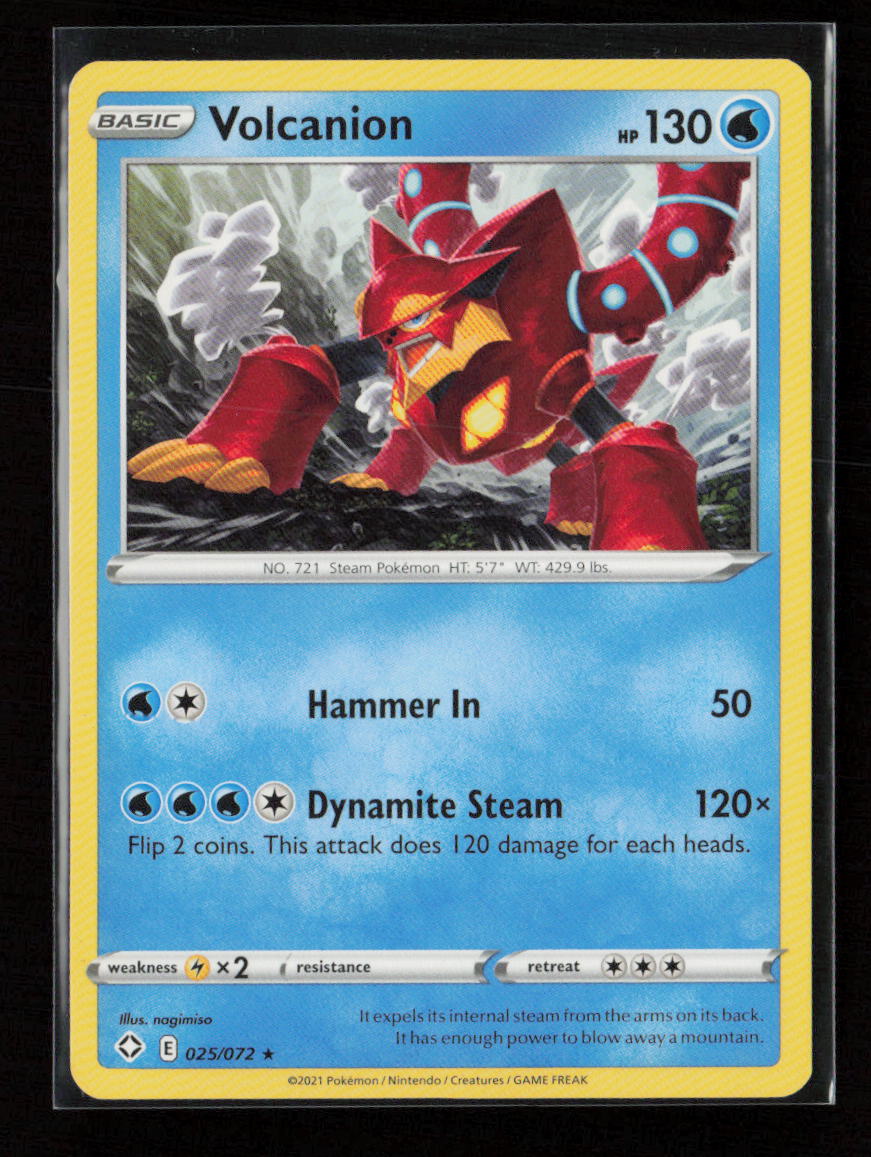Volcanion Rare Shining Fates 025/072 NM