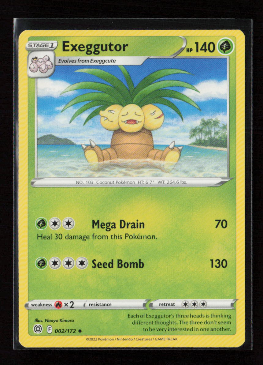 Exeggutor Uncommon SWSH09: Brilliant Stars 002/172 LP