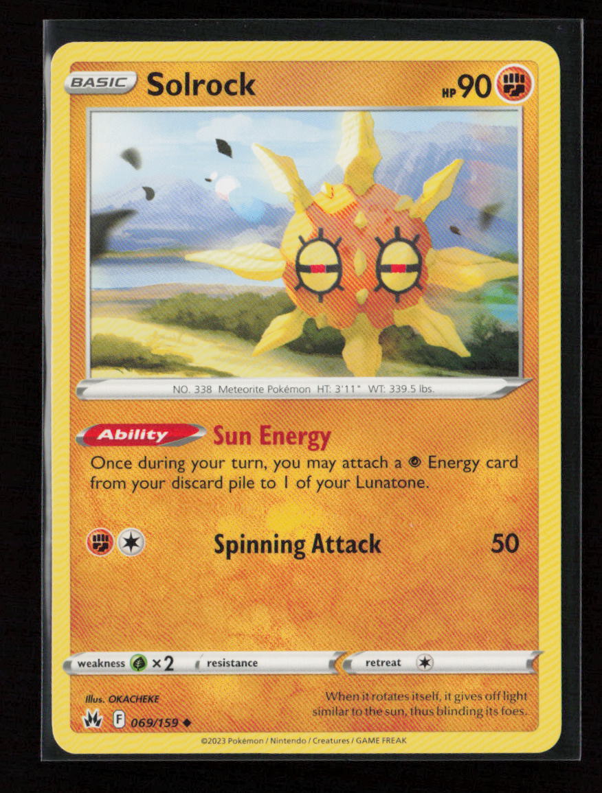 Solrock Uncommon Prize Pack Series Cards 069/159 LP
