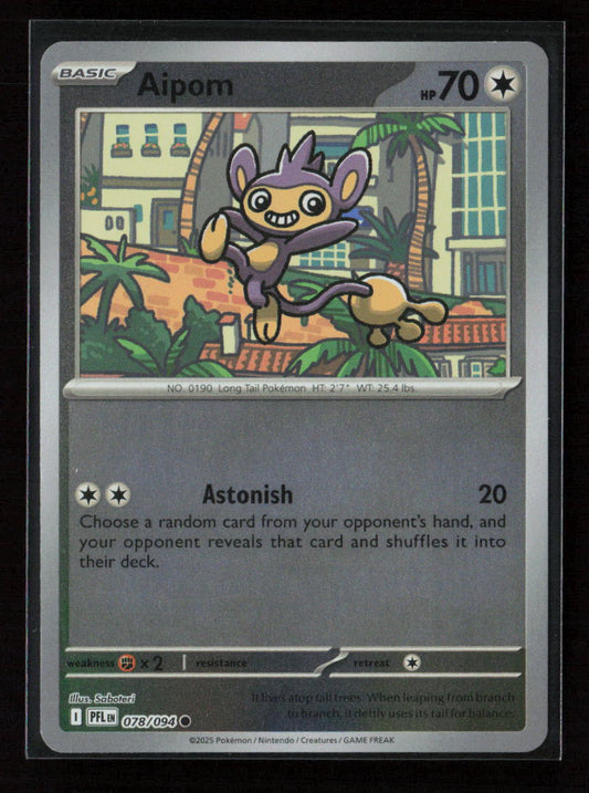 Aipom Common ME02: Phantasmal Flames 078/094 NM