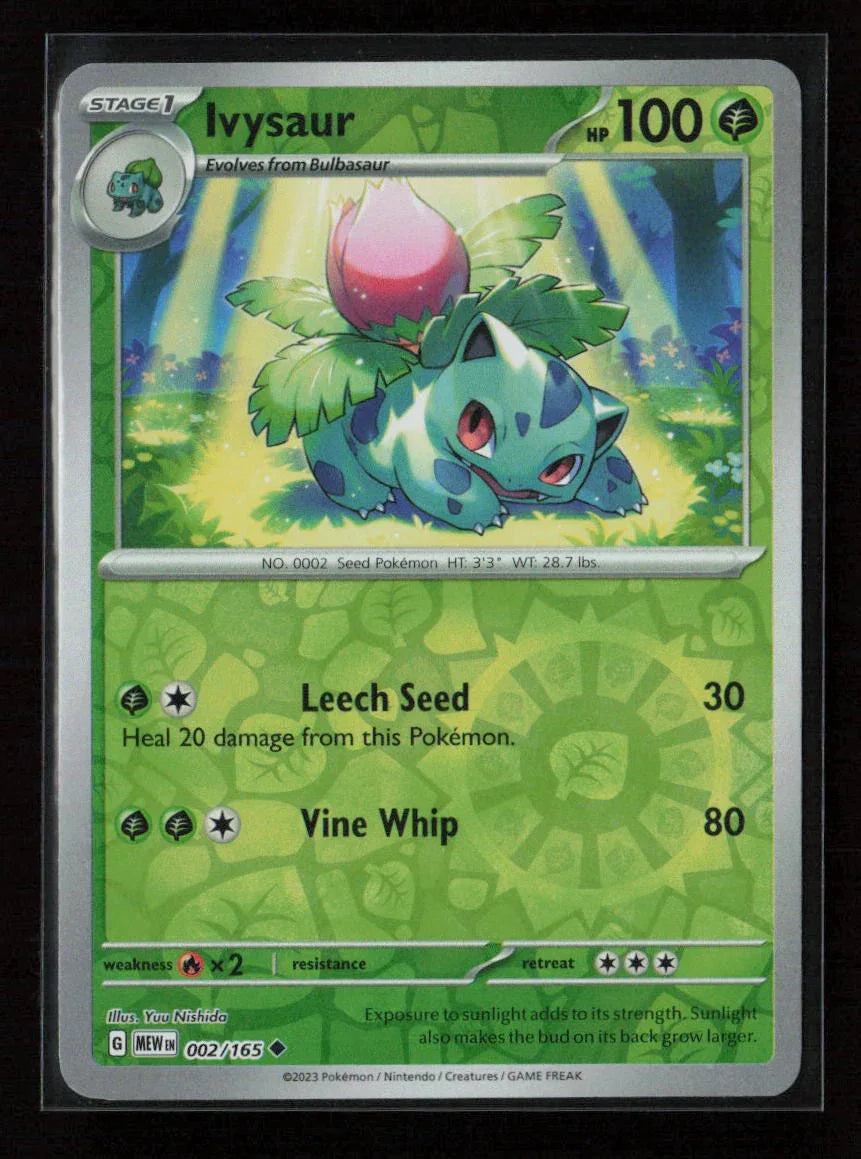 Ivysaur - Uncommon SV: Scarlet & Violet 151 002/165 NM - Kang's Collectibles