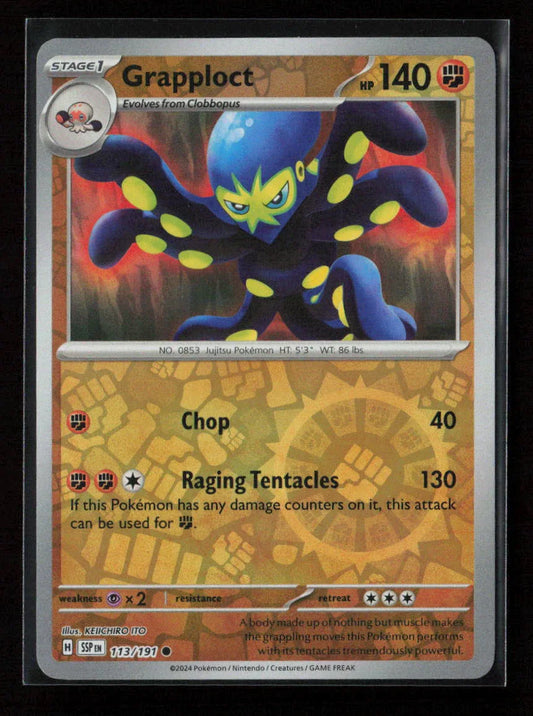 Grapploct Common SV08: Surging Sparks 113/191 NM - Kang's Collectibles