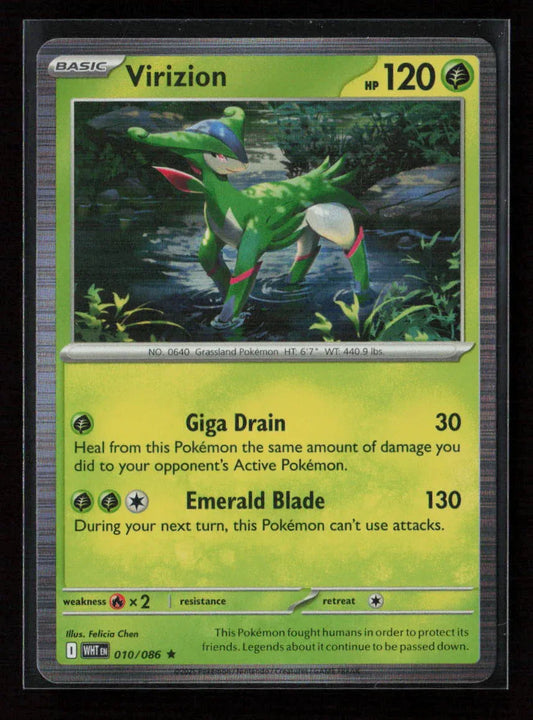 Virizion Rare SV: White Flare 010/086 NM - Kang's Collectibles