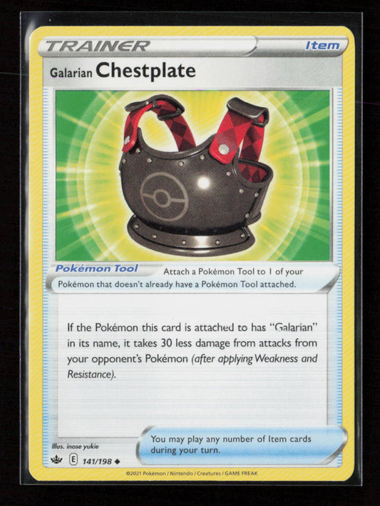 Galarian Chestplate Uncommon SWSH06: Chilling Reign 141/198 LP