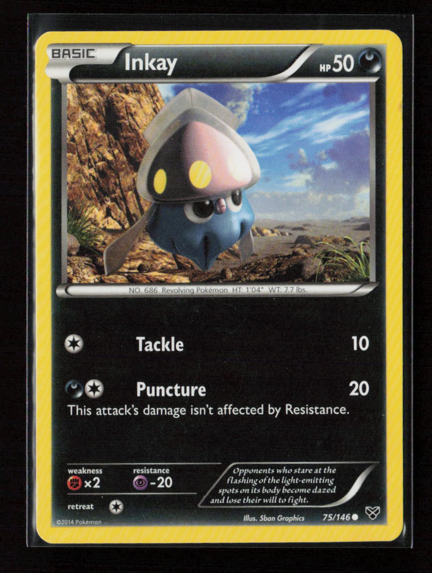Inkay (75) Common XY Base Set 75/146 LP