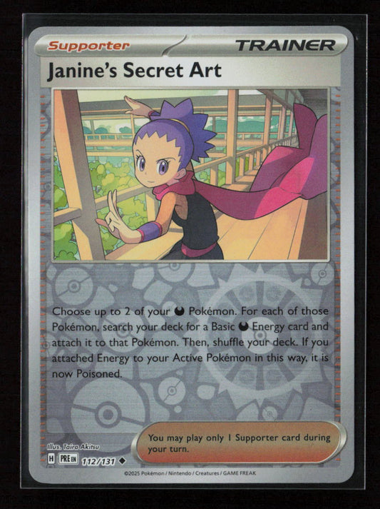Janine's Secret Art - Uncommon SV: Prismatic Evolutions 112/131 NM