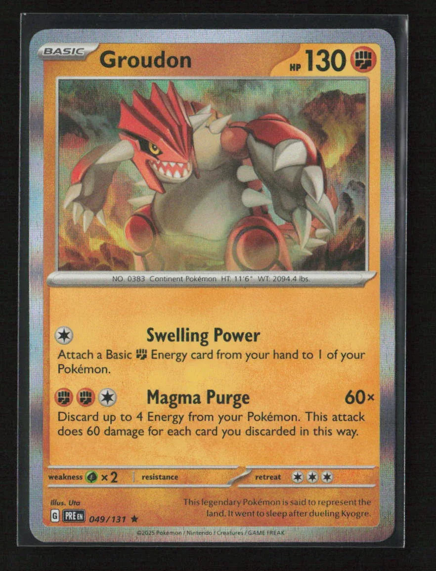 Groudon Rare SV: Prismatic Evolutions 049/131 NM - Kang's Collectibles