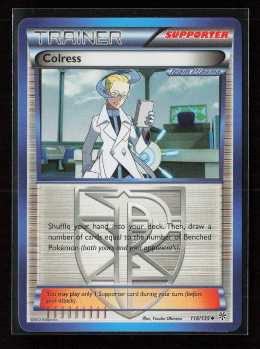 Colress (Team Plasma) Uncommon Plasma Storm 118/135 NM - Kang's Collectibles