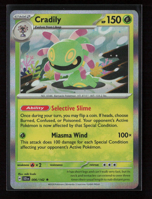 Cradily Rare SV07: Stellar Crown 006/142 NM