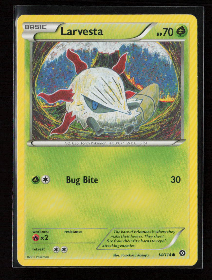 Larvesta Common XY - Steam Siege 14/114 LP