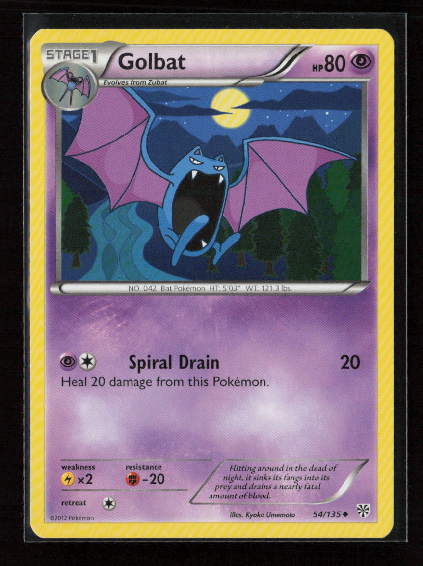 Golbat Uncommon Plasma Storm 54/135 NM