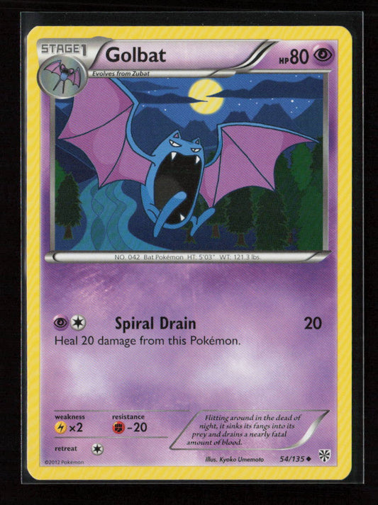 Golbat Uncommon Plasma Storm 54/135 NM