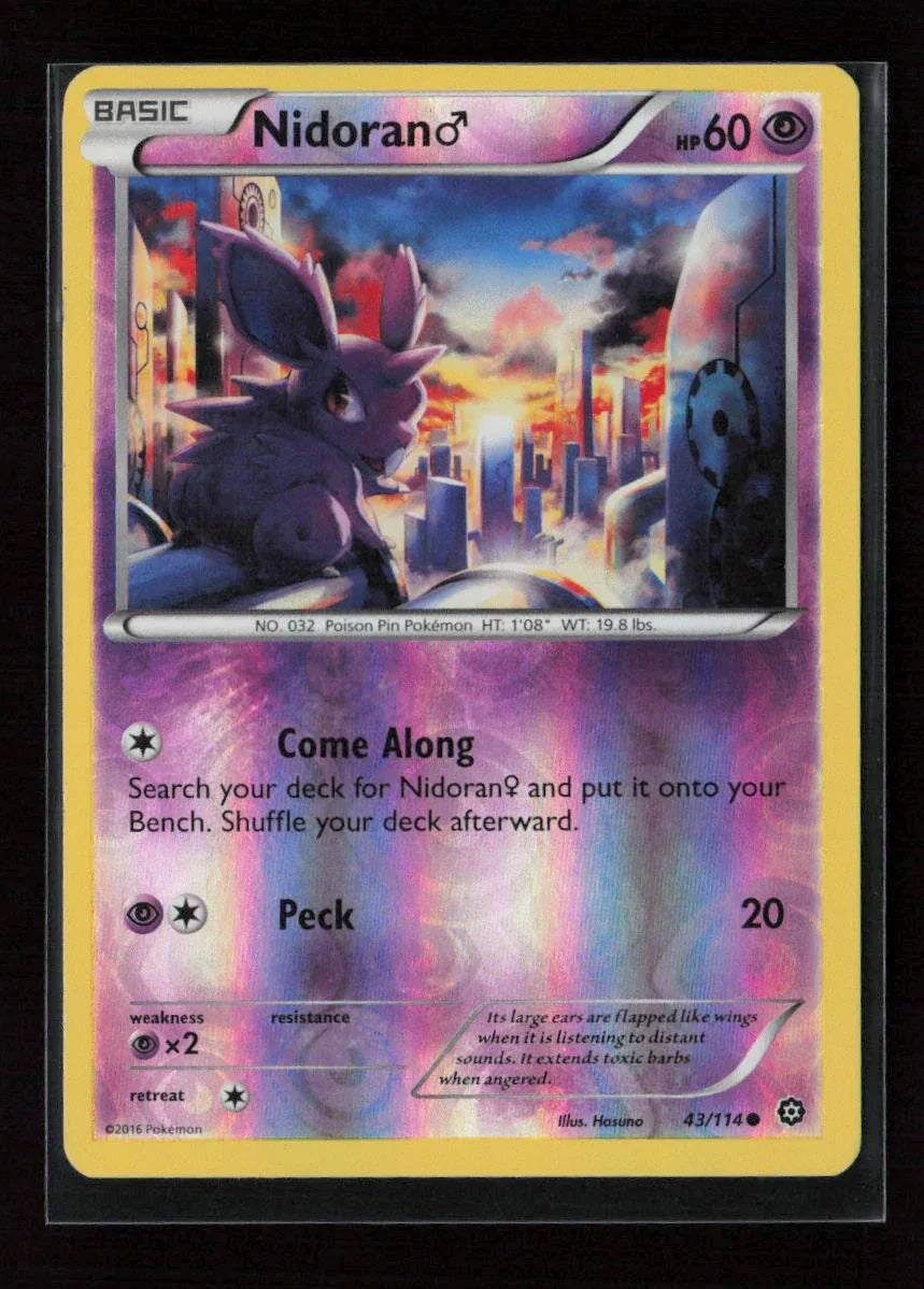 Nidoran M Common XY - Steam Siege 43/114 LP - Kang's Collectibles