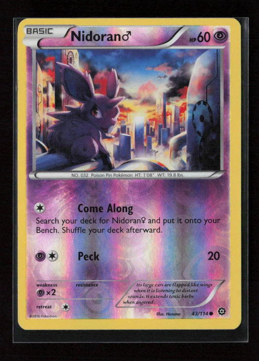 Nidoran M Common XY - Steam Siege 43/114 LP - Kang's Collectibles