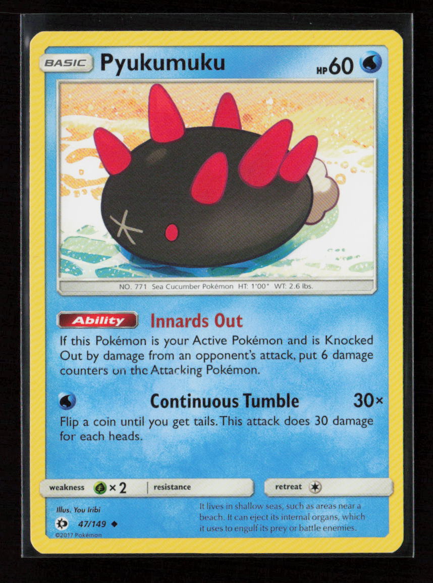 Pyukumuku Uncommon SM Base Set 47/149 LP