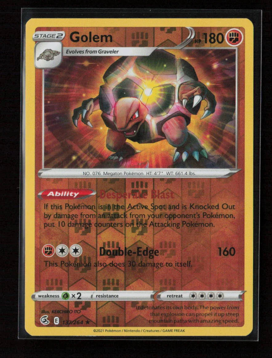 Golem Rare SWSH08: Fusion Strike 137/264 NM - Kang's Collectibles