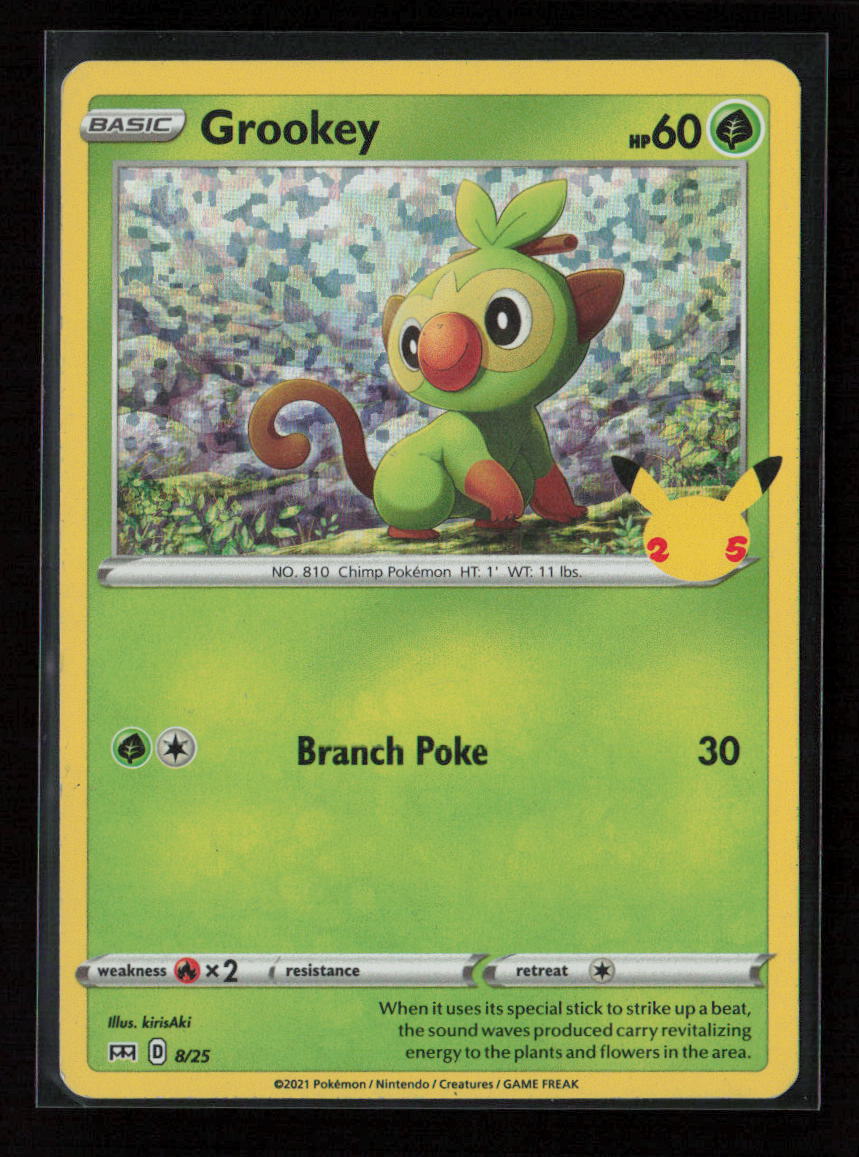 Grookey - 8/25 Promo McDonald's 25th Anniversary Promos 008/025 NM